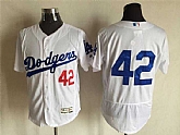 Los Angeles Dodgers #42 Jackie Robinson No Name White 2016 Flexbase Collection Stitched Baseball Jersey,baseball caps,new era cap wholesale,wholesale hats